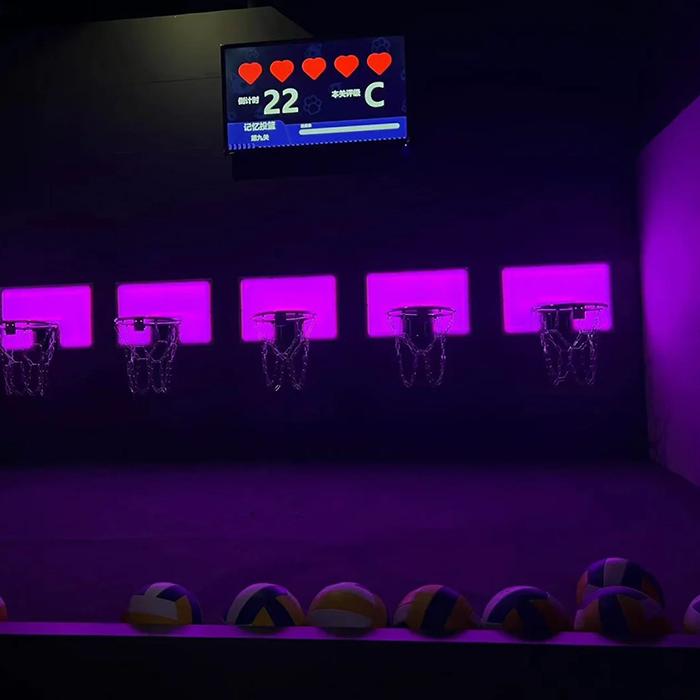 Interactive basketball hoops